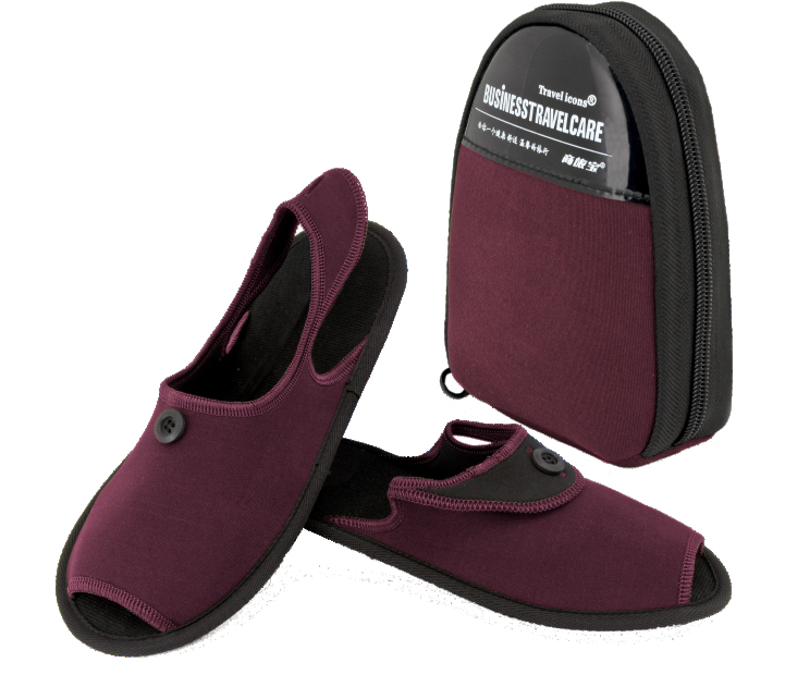 2 in 1business travel slippers